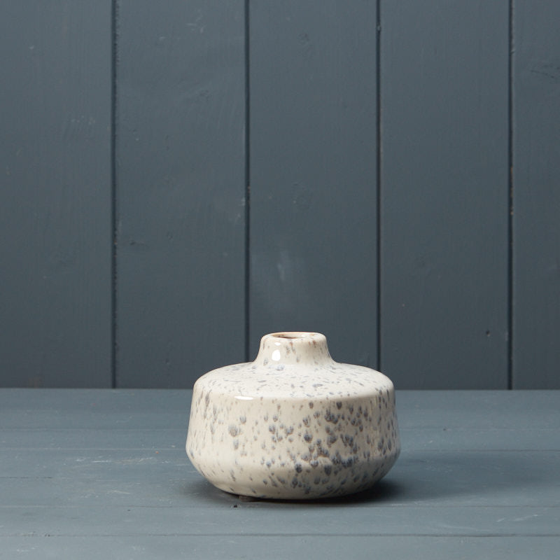 Speckled Cream Ceramic Vase