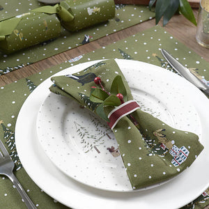 Festive Forest Napkins (Set of 4) - Brambles Gift Shop