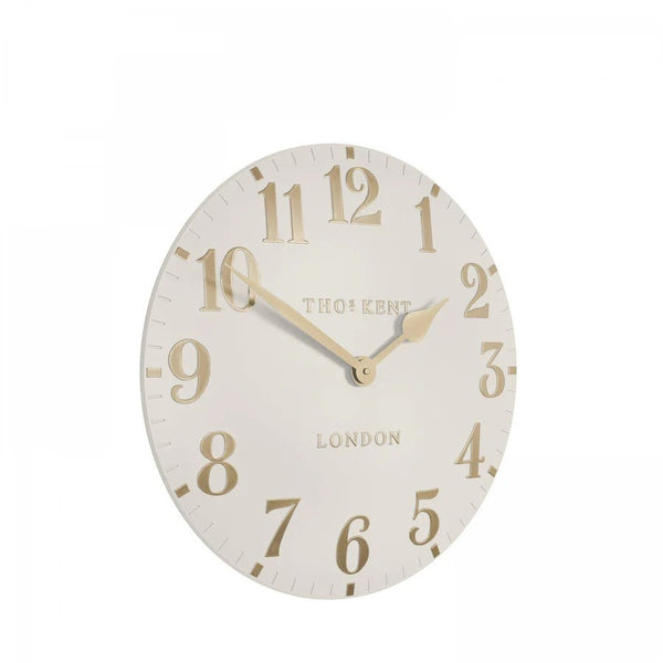 12" Arabic Wall Clock Oatmeal