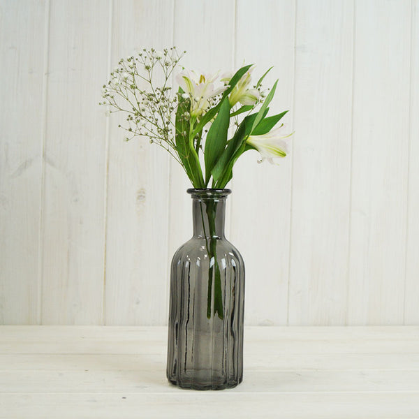 Smoky Grey Glass Bottle