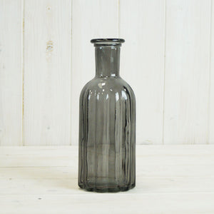 Smoky Grey Glass Bottle