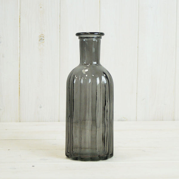 Smoky Grey Glass Bottle