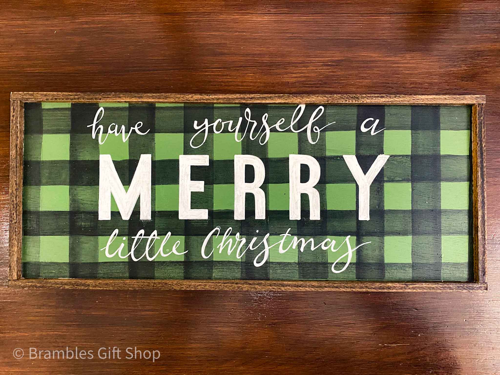 'Have Yourself a Merry Little Christmas' Handmade Wooden Sign - Brambles Gift Shop